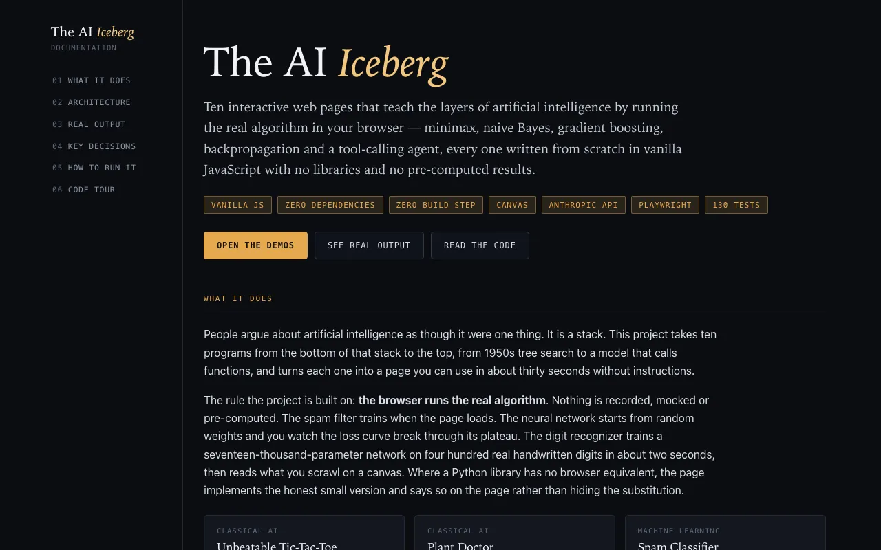 Screenshot of AI From Scratch
