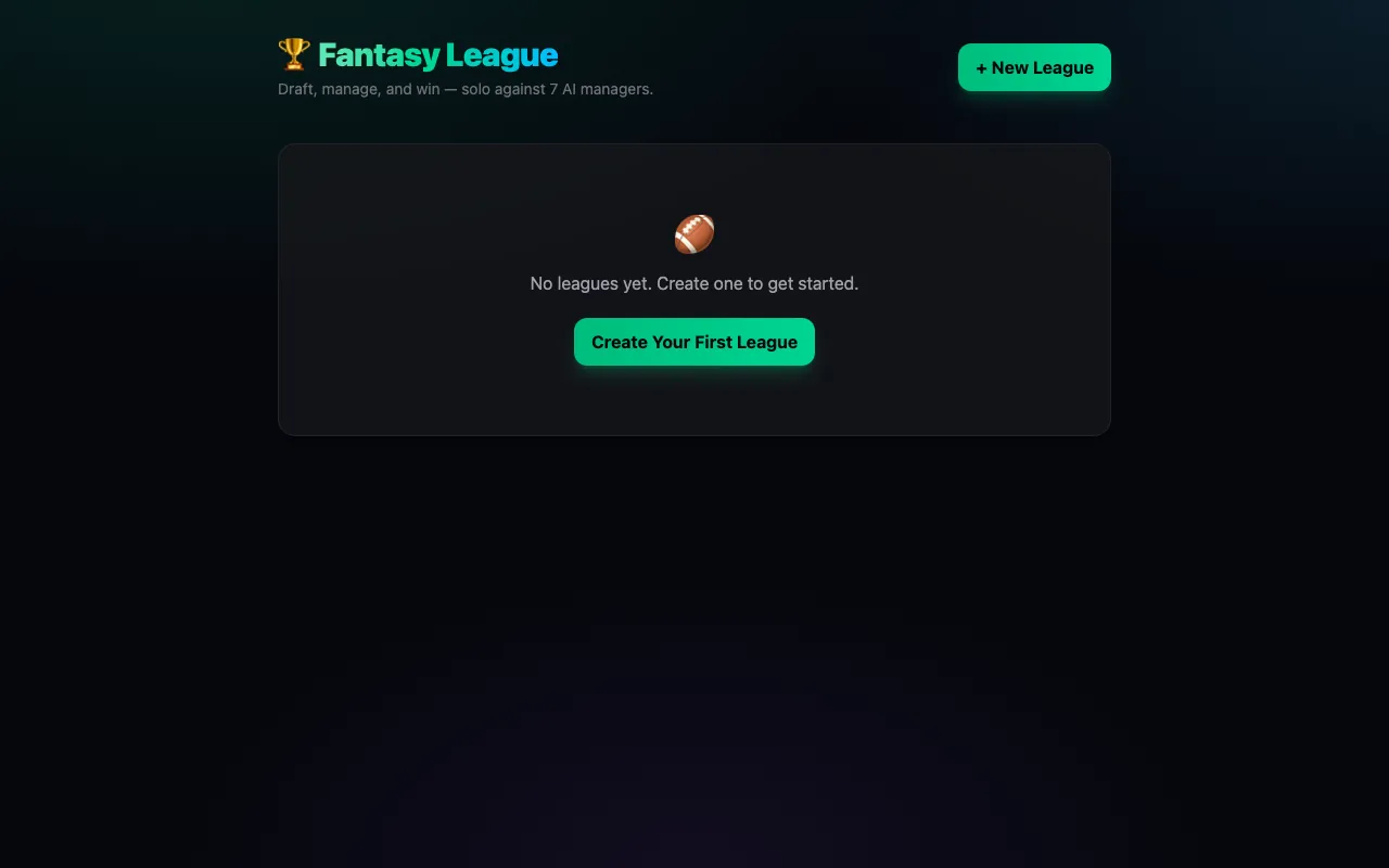 Screenshot of Fantasy League