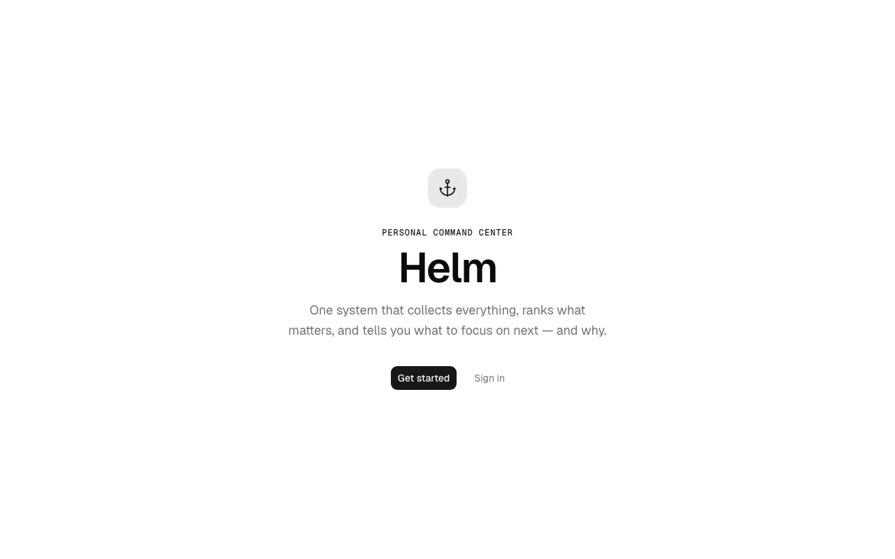 Screenshot of Helm
