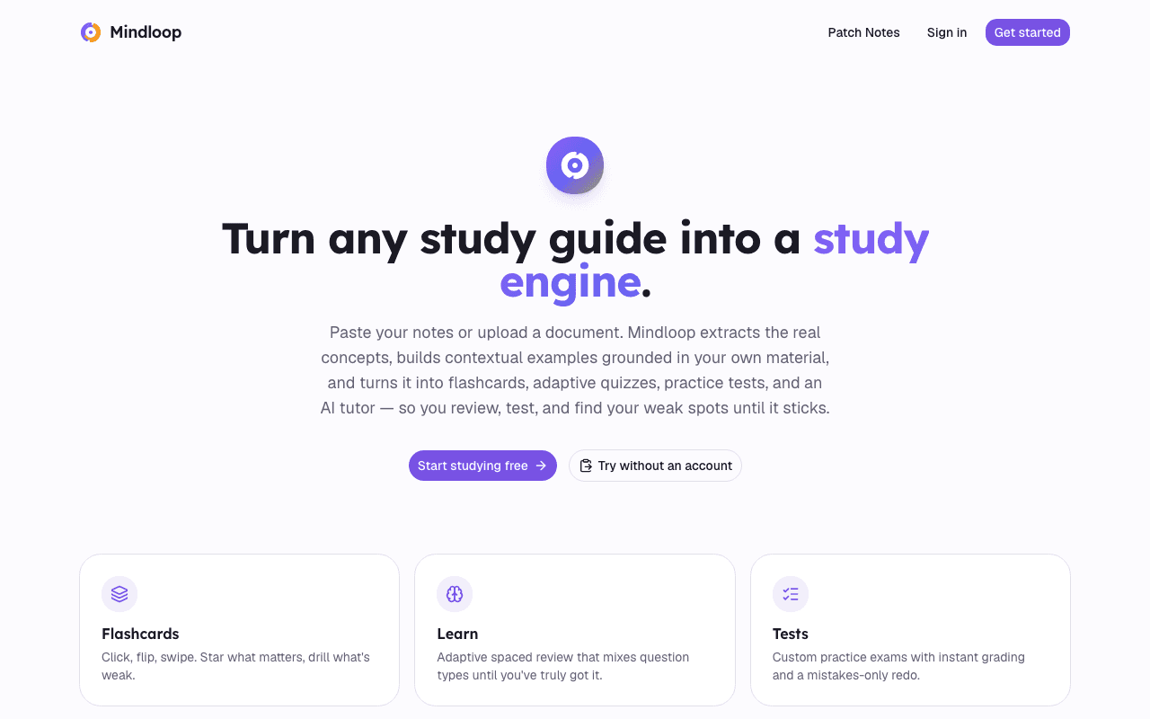 Screenshot of Mindloop