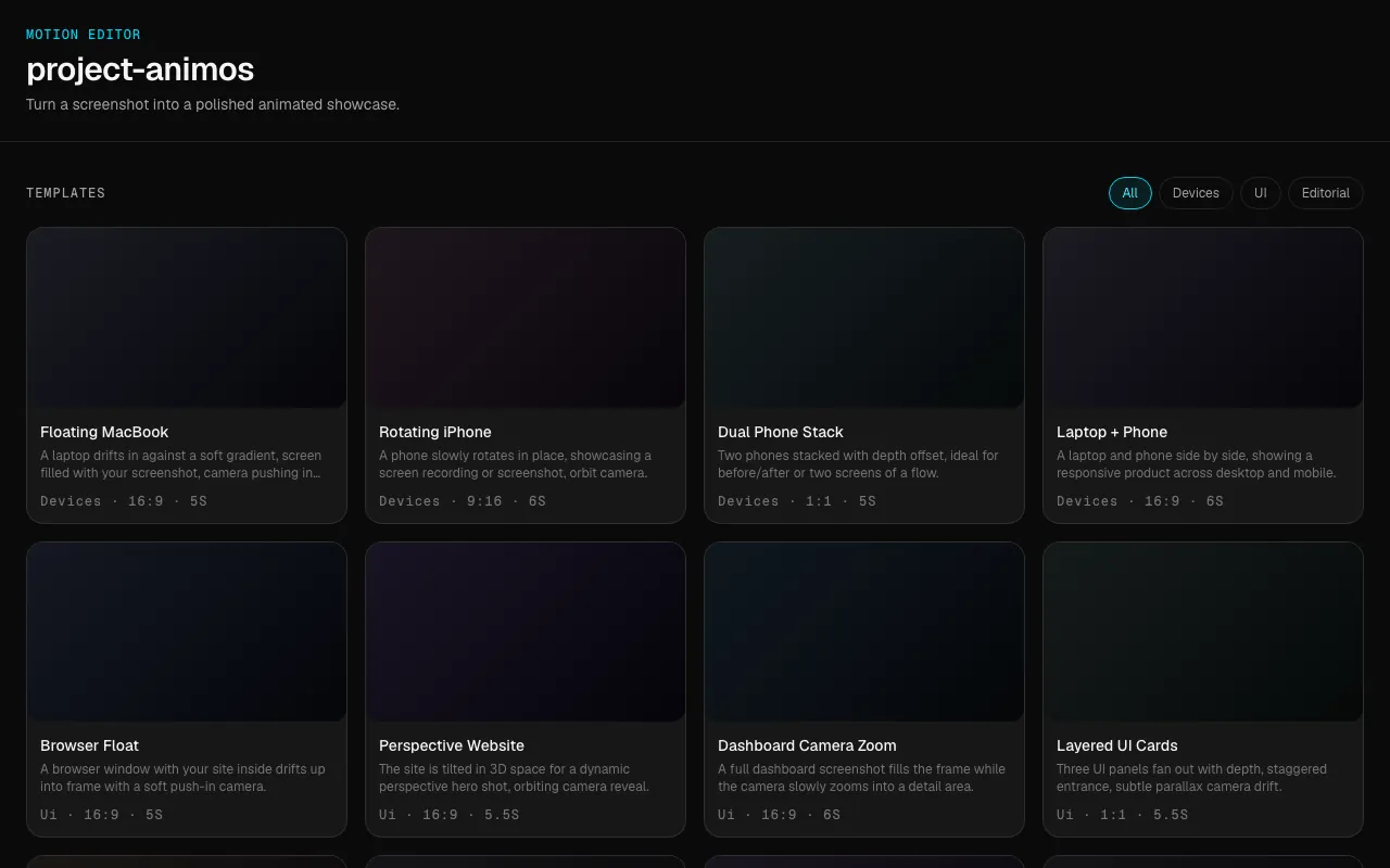 Screenshot of Animos