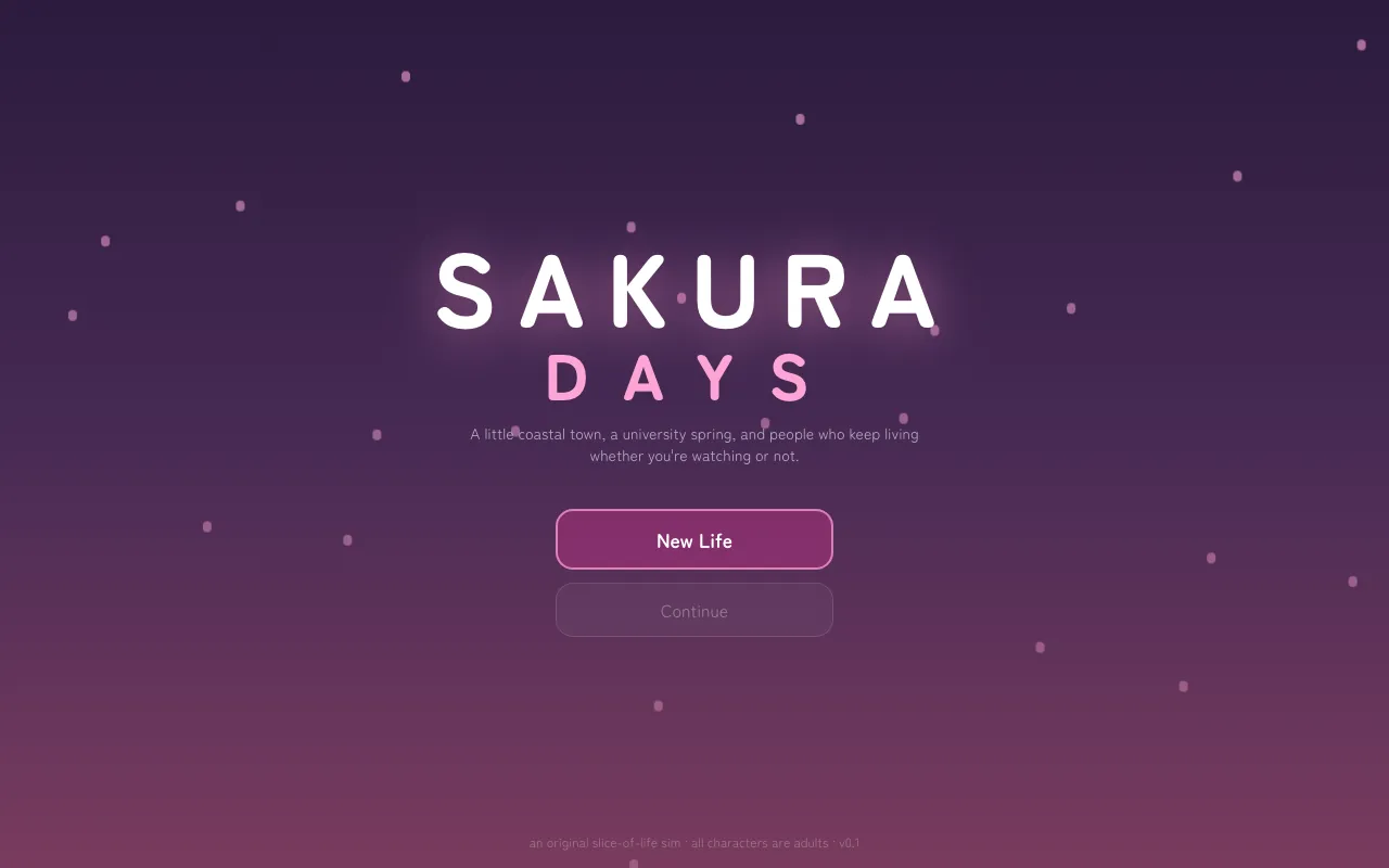 Screenshot of Sakura Days