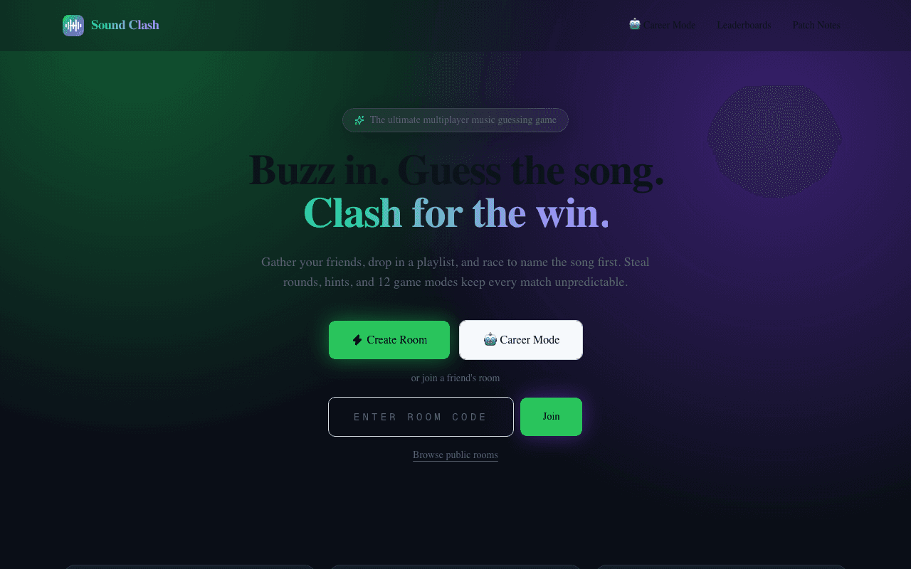 Screenshot of Sound Clash