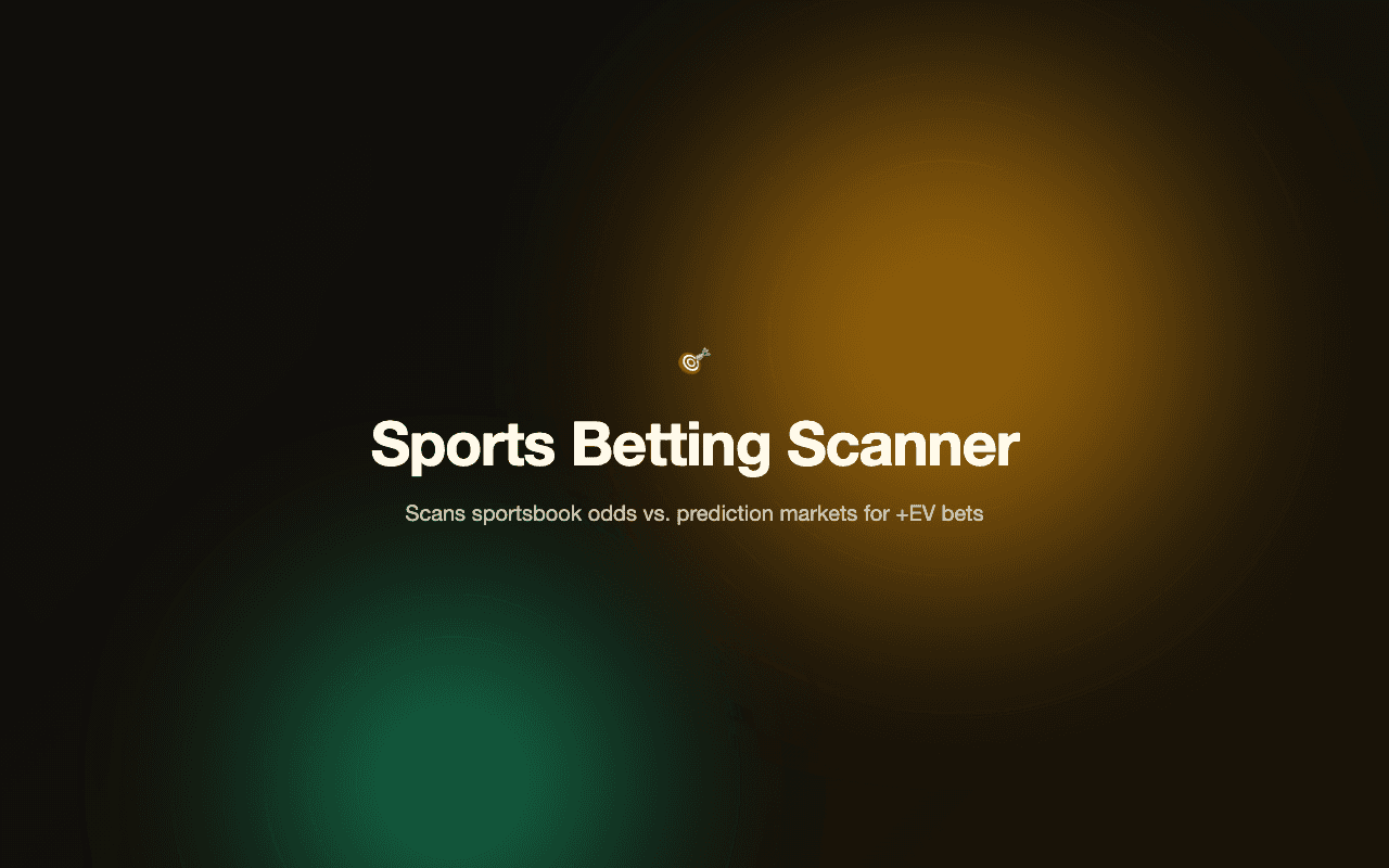 Screenshot of Sports Betting Scanner