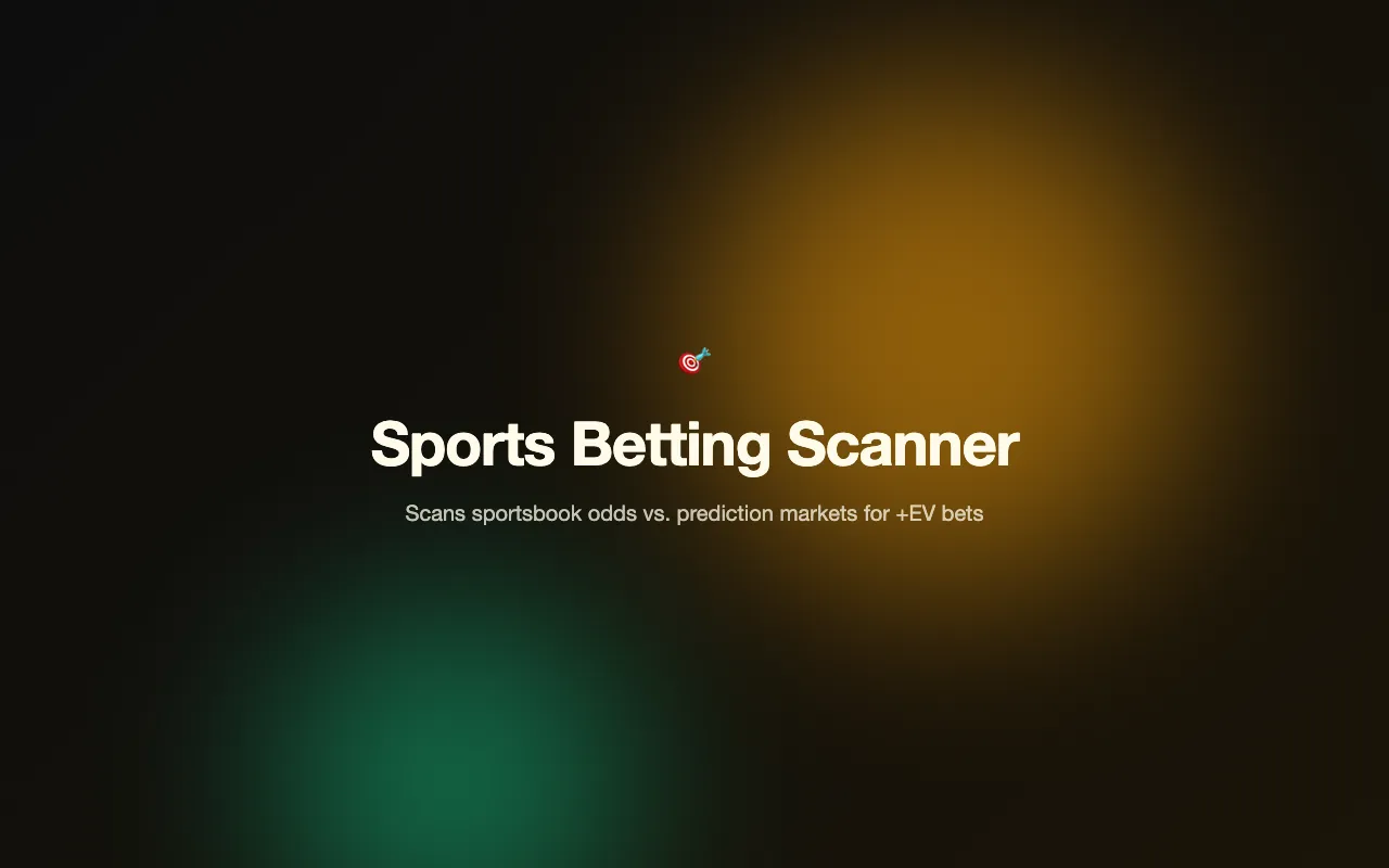 Screenshot of Sports Betting Scanner