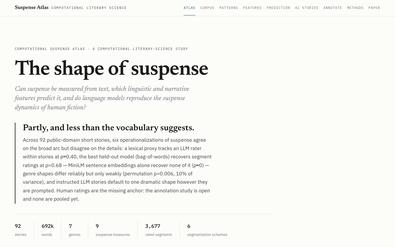 Screenshot of Suspense Atlas