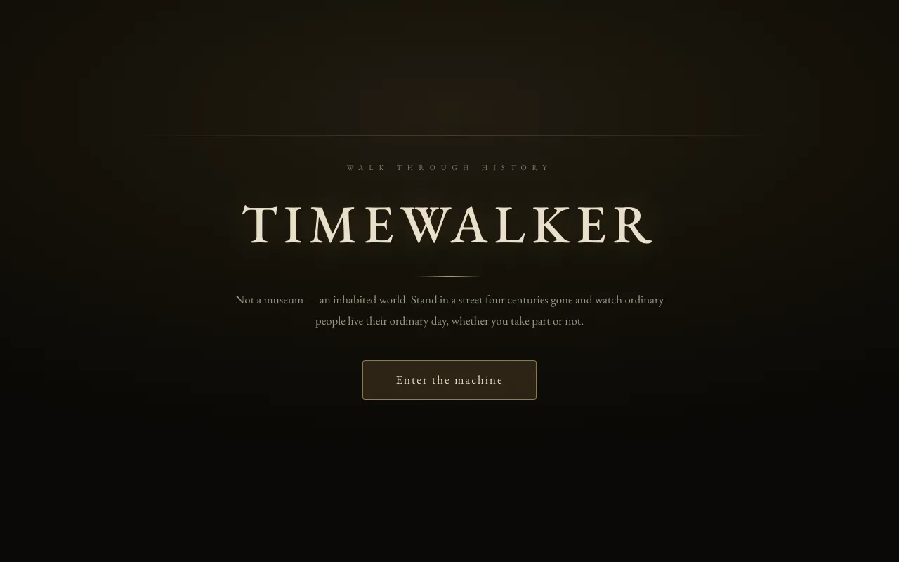 Screenshot of TIMEWALKER