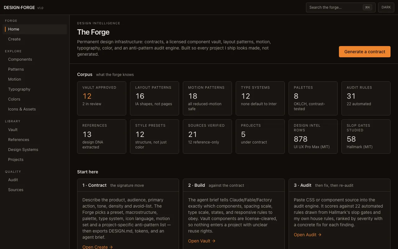 Screenshot of Yuuki Design Forge