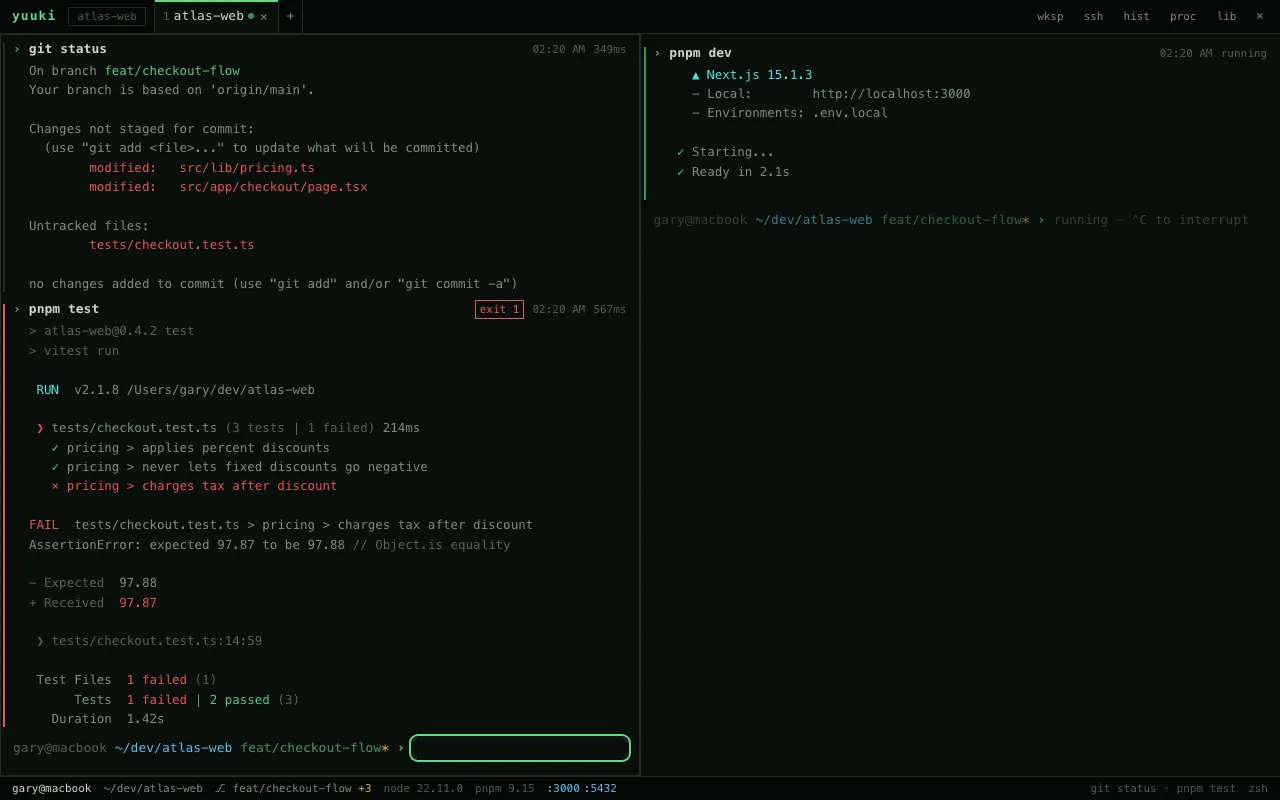 Screenshot of Yuuki Terminal